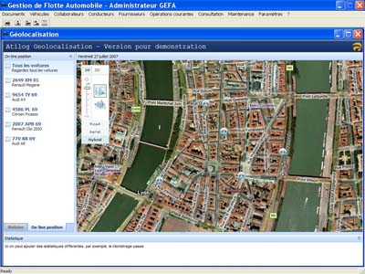 Géolocalisation de votre parc auto
